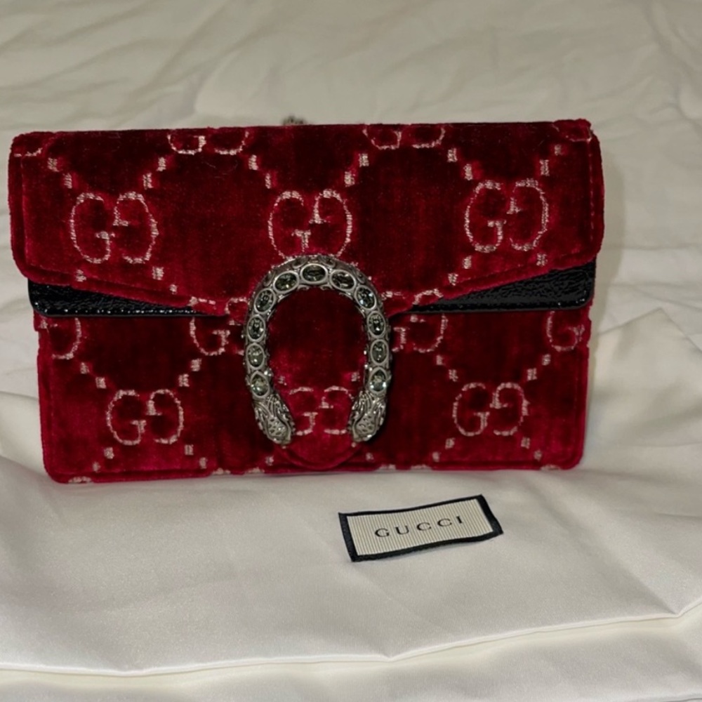 Gucci red velvet Dionysus mini